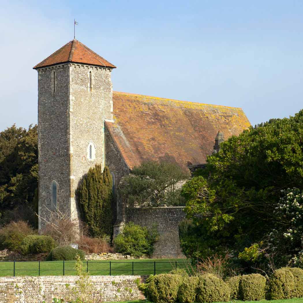 Outside of 13th century church